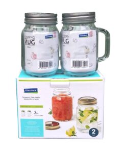 IG753-BỘ 2 HŨ THỦY TINH GLASSLOCK HÀN QUỐC-500ML