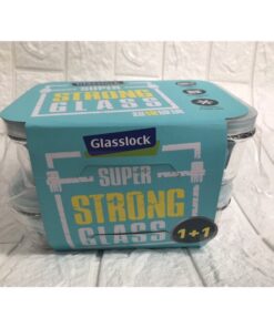 GL2165 BỘ 2 HỘP THỦY TINH CƯỜNG LỰC GLASSLOCK 1000ML*2